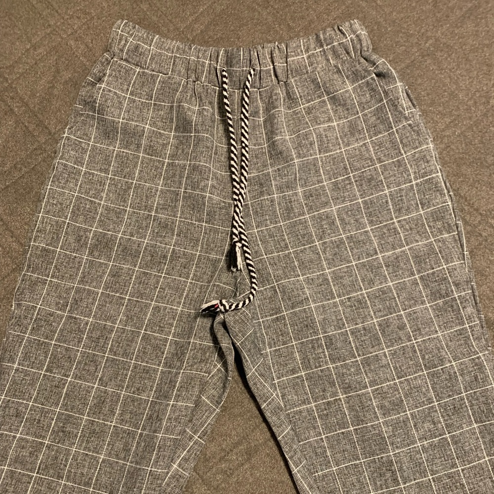 XS paper bag pants with draw string waist